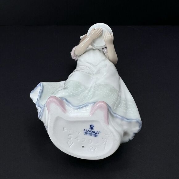 LLADRO 5877 & 5429 Guest Of Honor Boy & Girl Happy Birthday Cake Figurine Pair - Picture 12 of 13